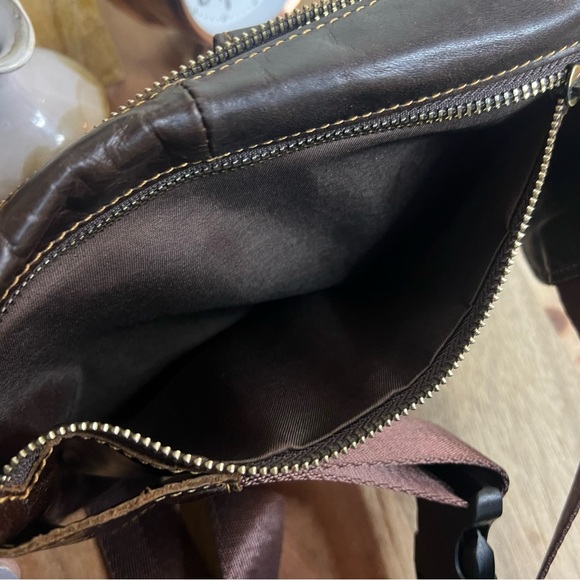 Genuine Leather Artesian crafted belt bag. Chocolate Brown. NEW - Picture 5 of 10